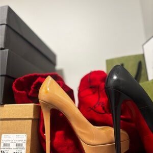 Christian Louboutin Nude Stilleto Heels